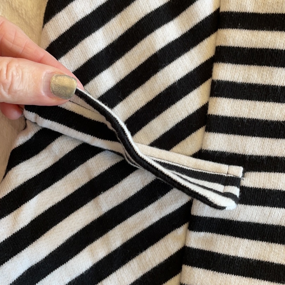 Ana Small Black White Blazer Jacket Suit Stripe - Picture 10 of 16